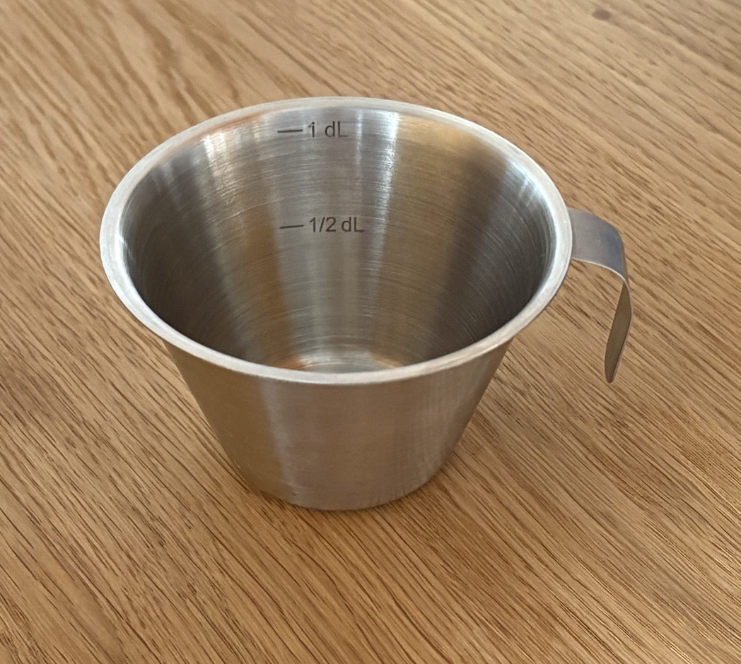 Deziliter-Messbecher – unverzichtbares Utensil in der schwedischen Küche